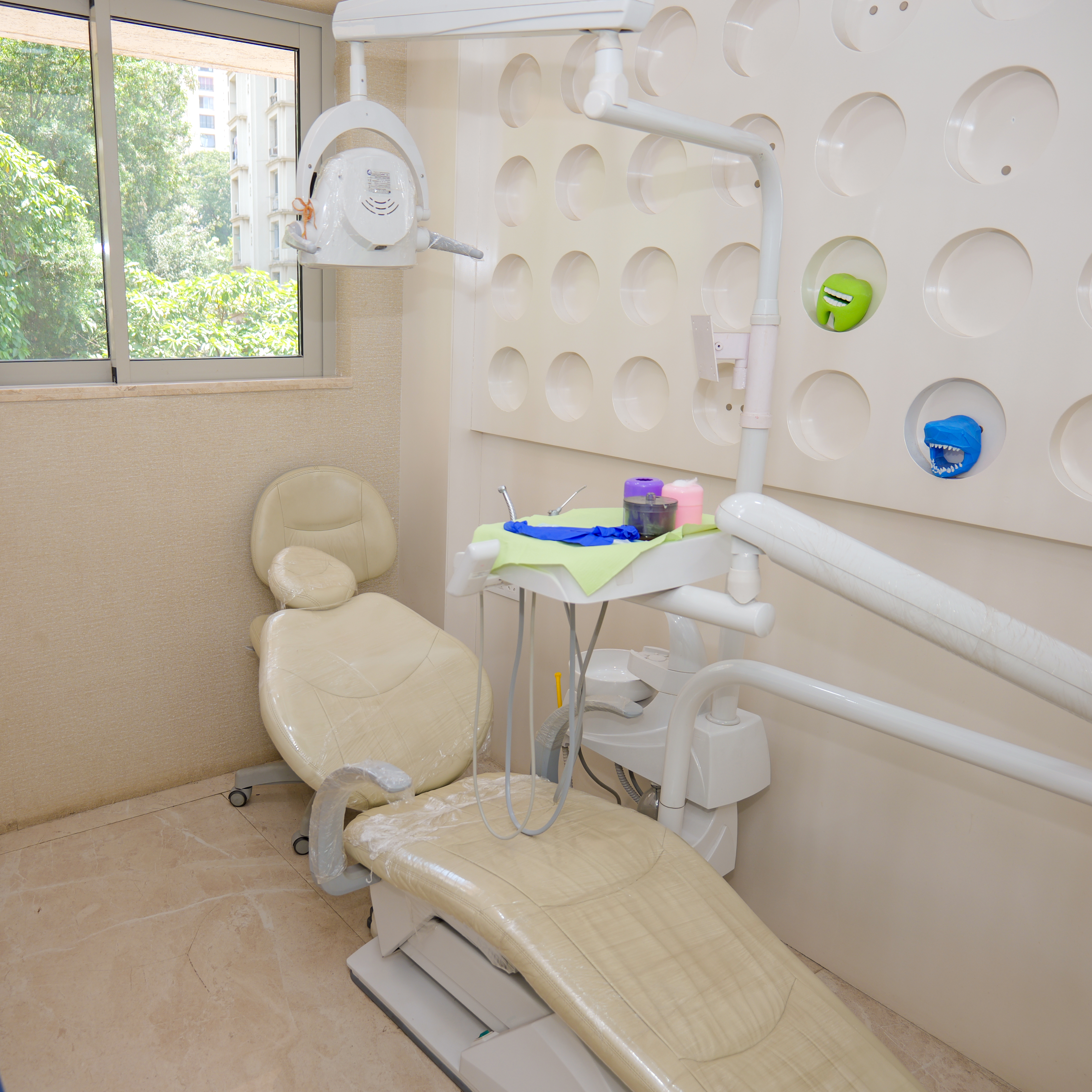 Modern dental chair system in Powai Mumbai clinic for patient comfort